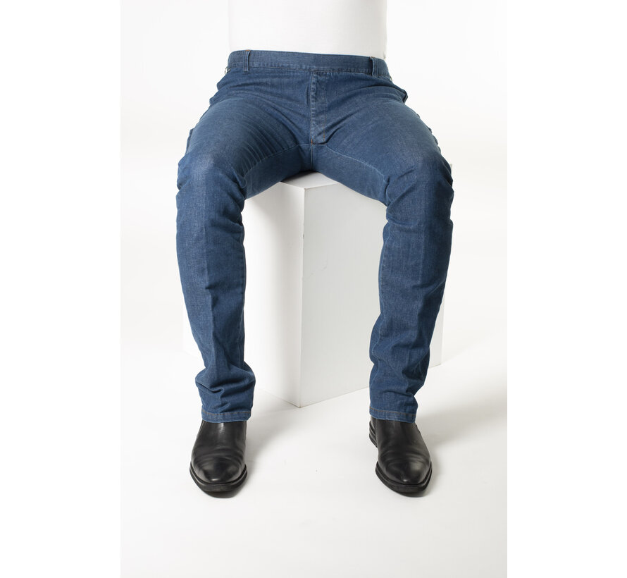 Rolstoelbroek met zijritsen - blauwe jeans