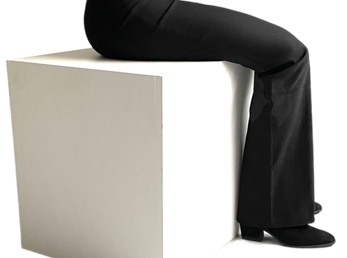 Zit-stabroek op elastiek - zwart