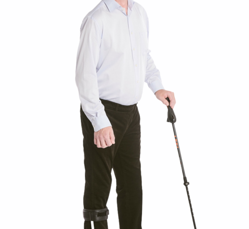 Broek met elastiek - ribfluweel donkergroen