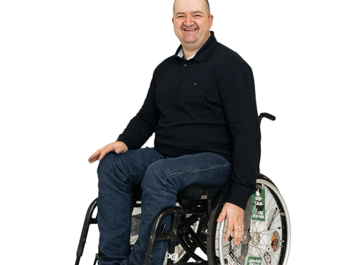 Rolstoelbroek met zijritsen - donkere jeans