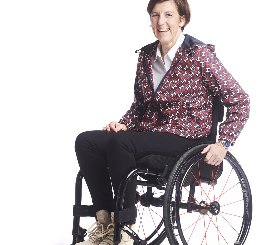 Rolstoelbroek op elastiek - zwarte jeans