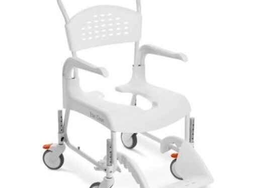 Etac Clean toilet- doucherolstoel, in hoogte verstelbaar