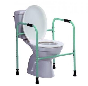 Toiletkader met regelbaar PVC handgrepen