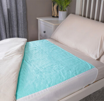 Wasbare incontinentie bed onderleggers - Set van 2 met plooiflappen