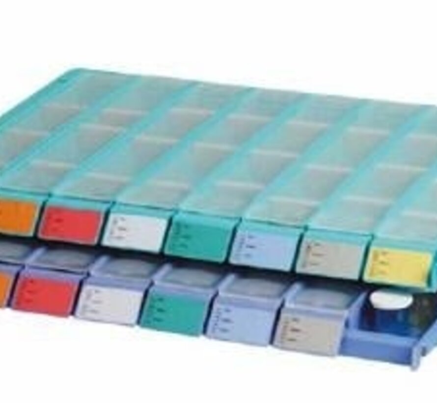 Plateau met 8 dagdispenser