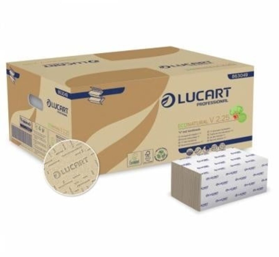 Handdoeken Econatural V gevouwen - Doos van 3800