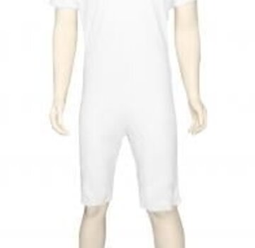 GCare verpleegpyjama korte mouwen en benen, wit