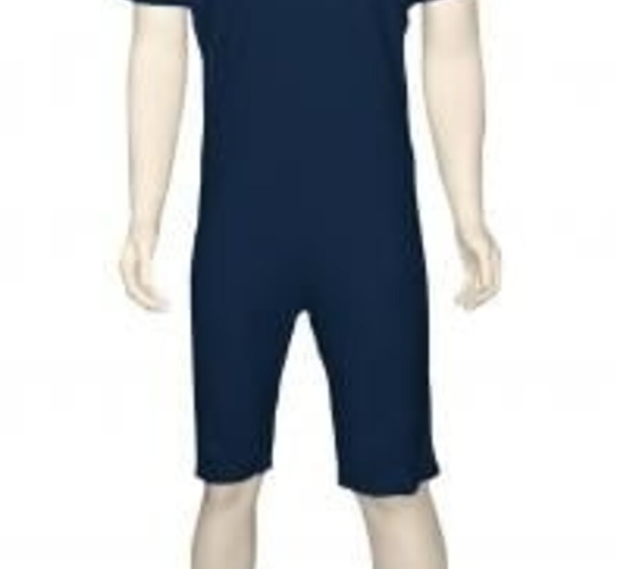 GCare verpleegpyjama korte mouwen en benen, marine blauw