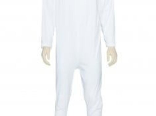 GCare verpleegpyjama lange mouwen en benen, wit