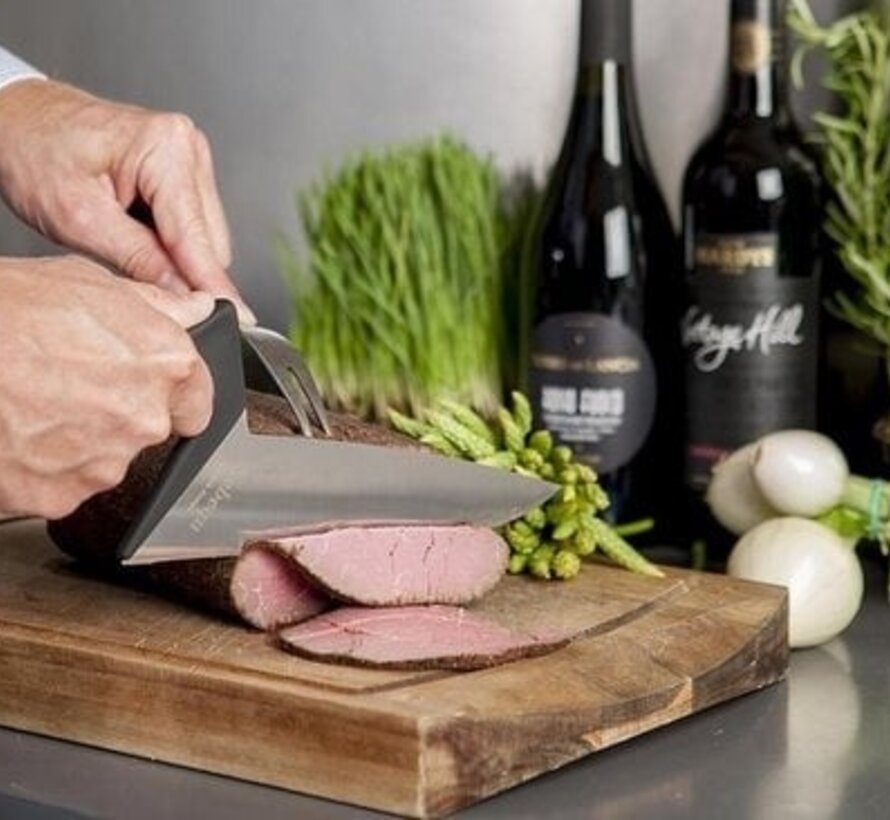 Ergonomische vleesmes Soft Touch, zwart