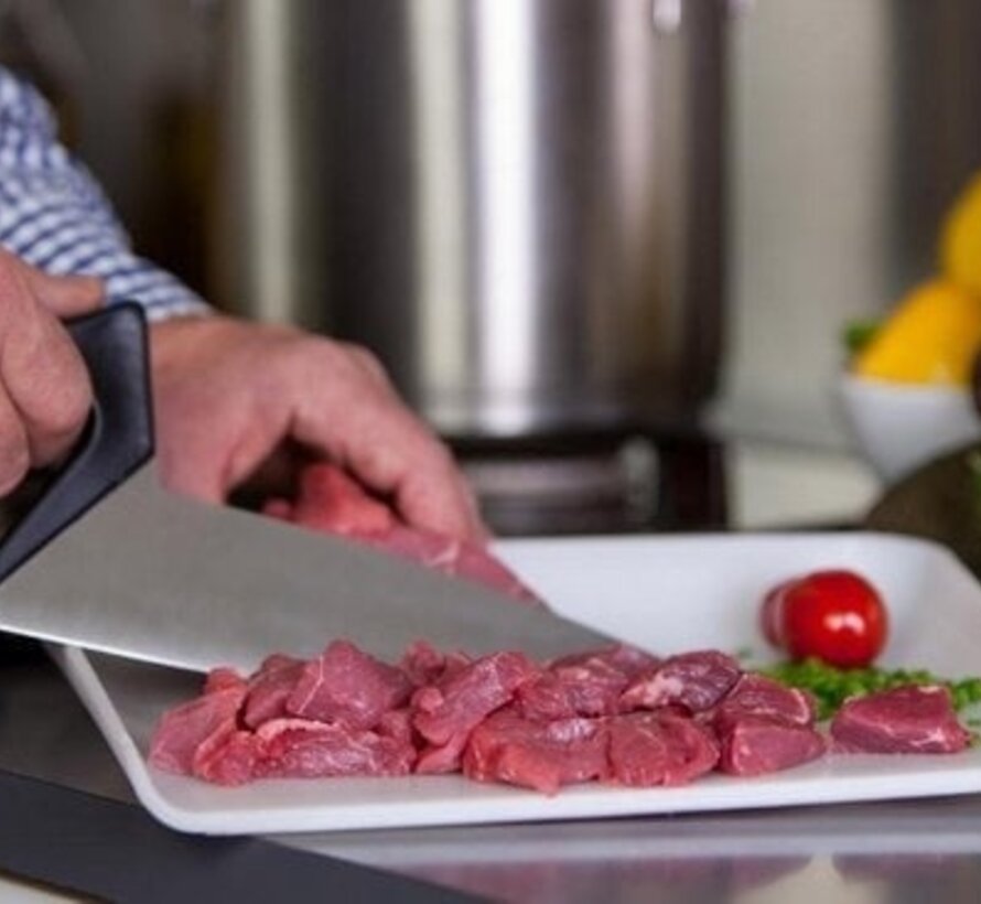 Ergonomische vleesmes Soft Touch, zwart