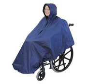 Poncho voor rolstoel.