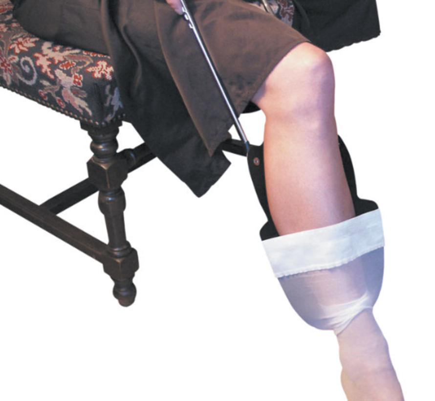 Kousenaantrekker met telescopische stangen