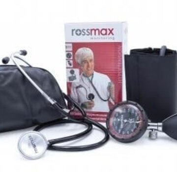 Bloeddrukmeter met lepel en stethoscoop - Rossmax