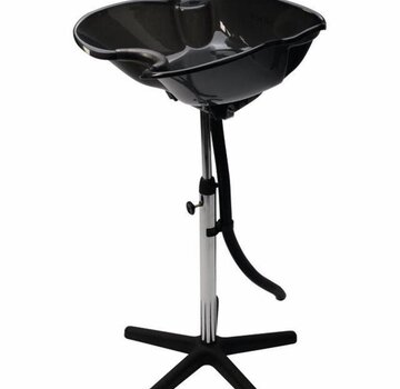 Wasbak voor kapper, kantelbak, zwart