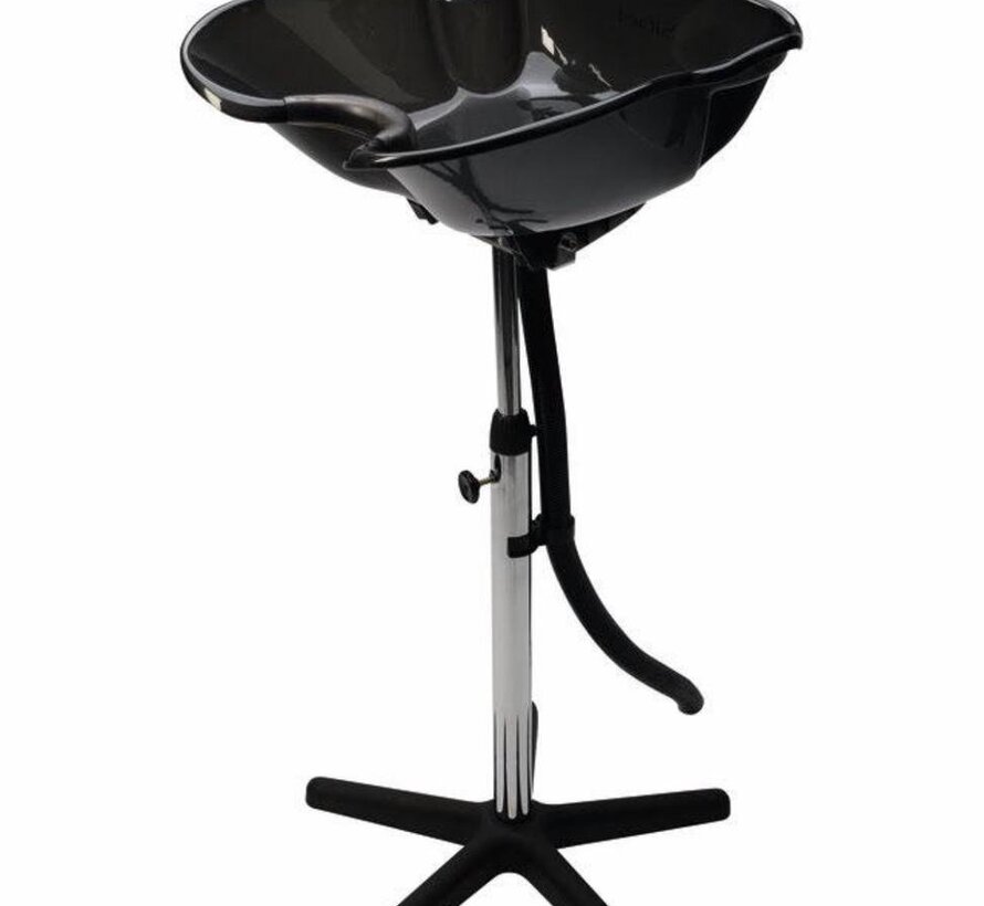 Wasbak voor kapper, kantelbak, zwart