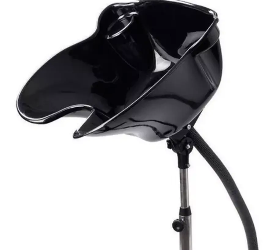 Wasbak voor kapper, kantelbak, zwart