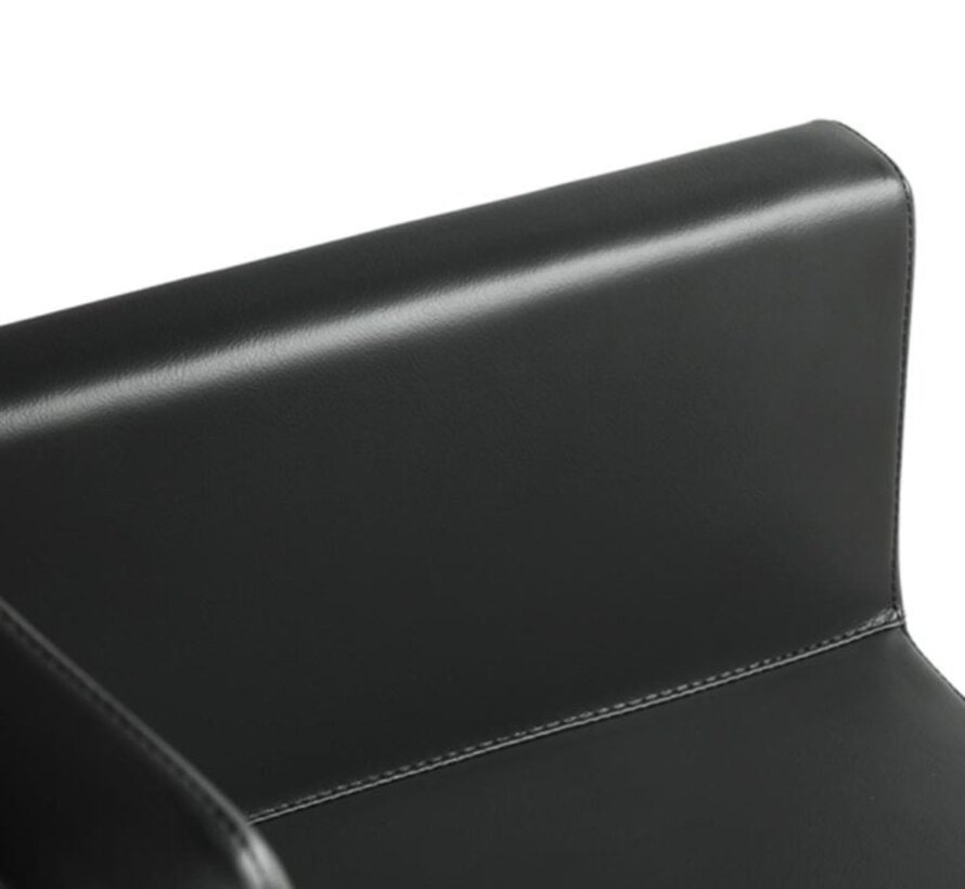 Draaibare kapperzetel Odeon, verstelbare hoogte, 5 poten, zwart.