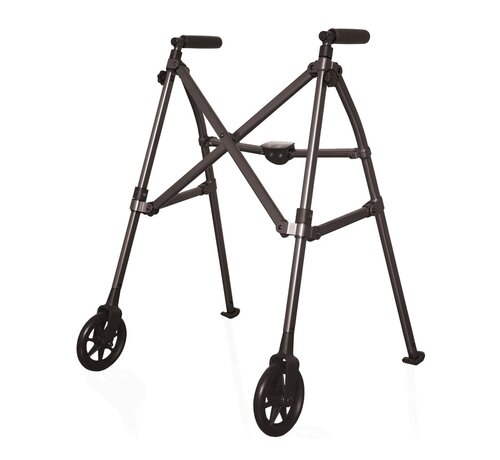Opvouwbaar looprek op wielen