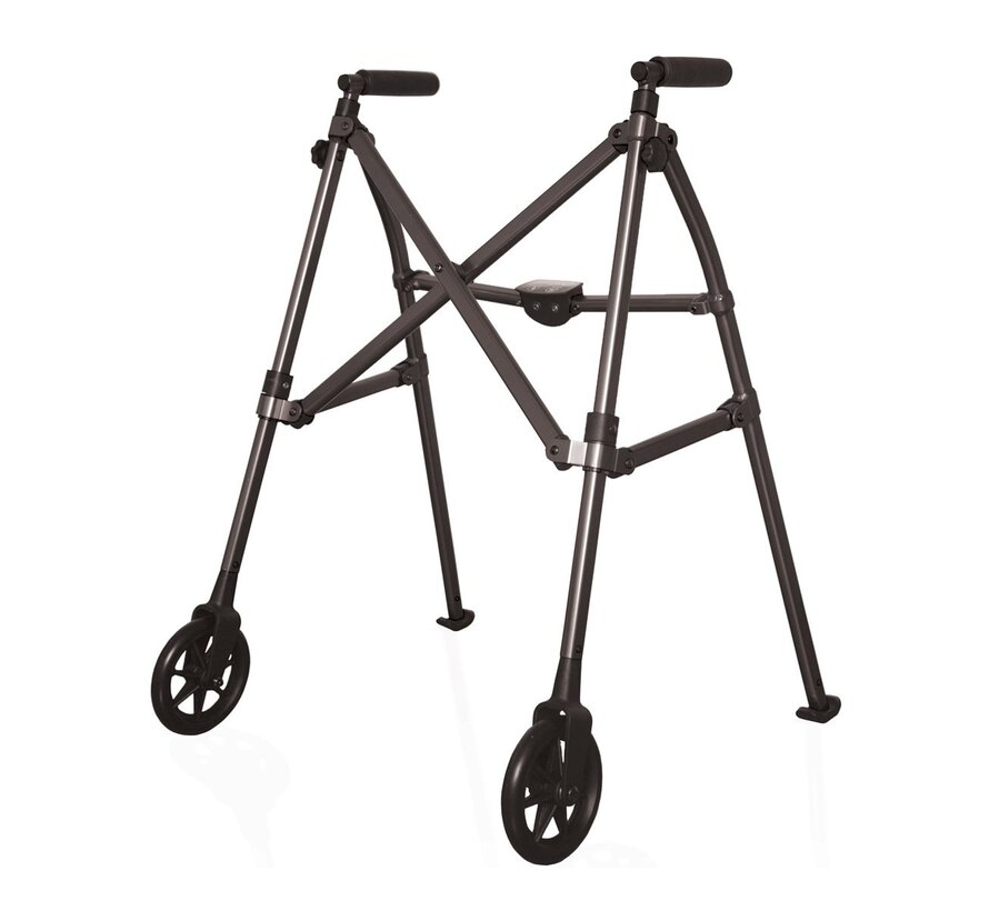 Opvouwbaar looprek op wielen