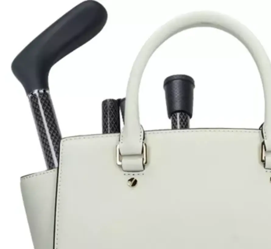 Carbon fibre wandelstok zwart