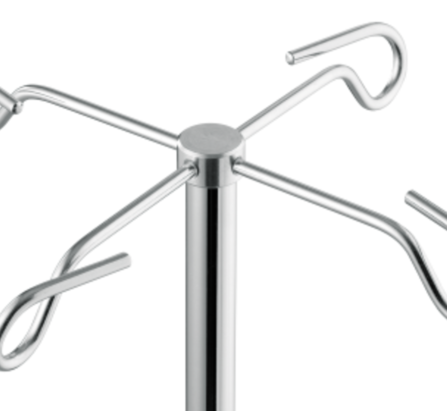 Verchroomde serumhouder