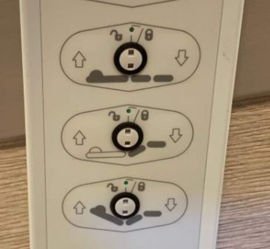 Elektrisch in hoogte verstelbaar box-tweepersoonsbed