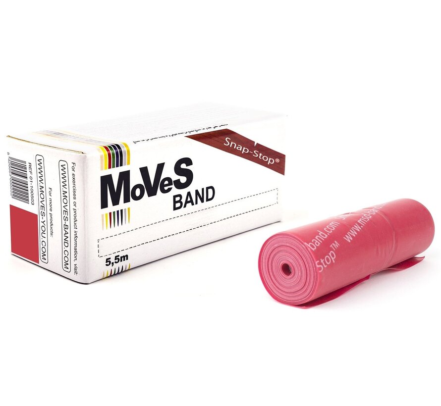 Elastische Therapieband latex 5,5 m - In 3 kleuren en 3 sterktes beschikbaar