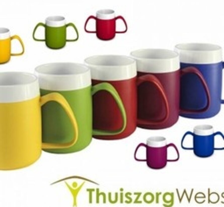 Warmhoudbeker met ergonomisch handvat