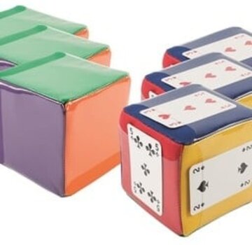 Zachte dobbelsteen met insteekzakjes