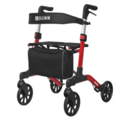 Brooklyn dubbel plooibare Rollator (inclusief tas and rugleuning)