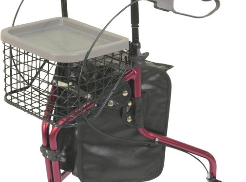 Lichtgewicht Tri Walker met tas en mand