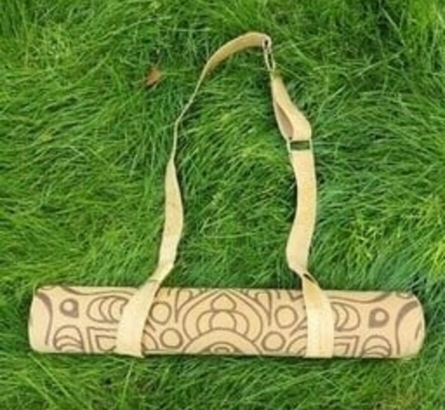 Kurken yogamat draagriem