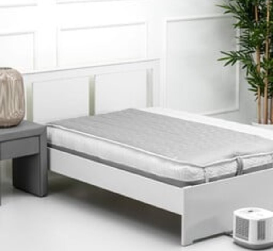 Koel&Warm Matras Topper 2mx 0.9m Licht grijs