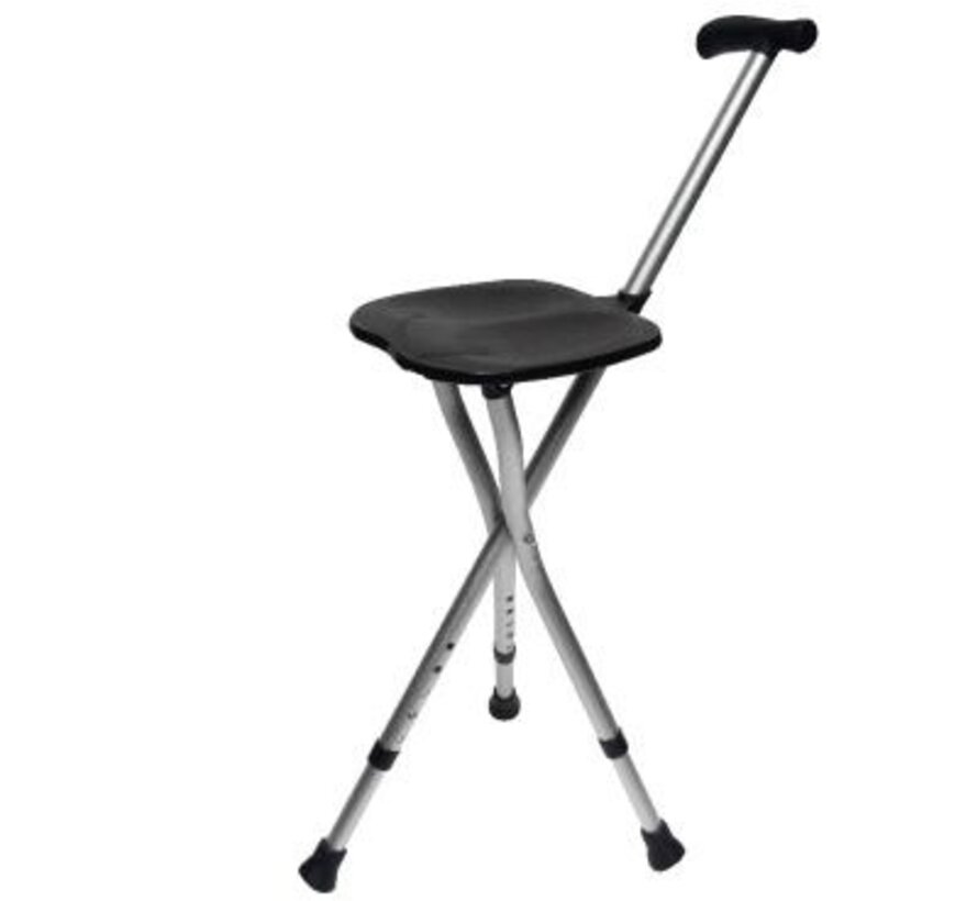 Wandelstok met zitje (3 pikkel)
