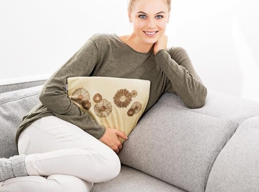 XXL warmtekussen met afneembare fleece-vezelhoes & 3 warmtestanden