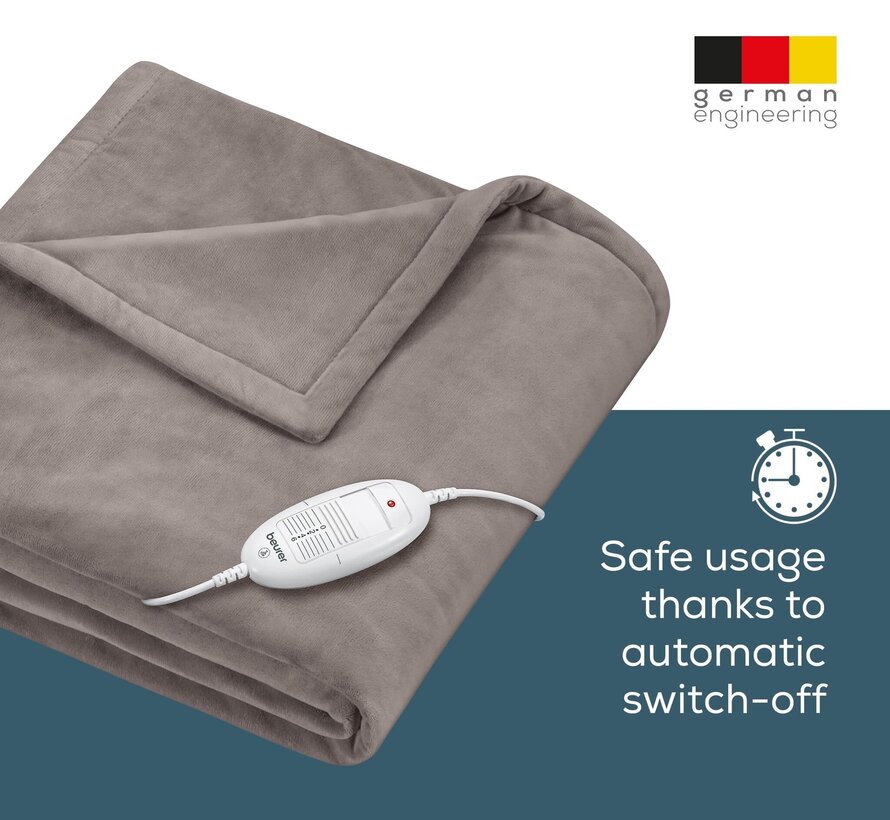 Cosy elektrische bovendeken, taupe