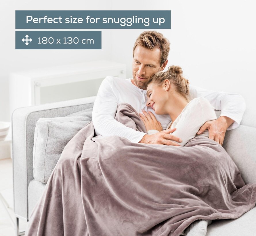 Cosy elektrische bovendeken, taupe