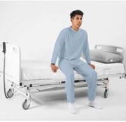 Verpleegpyjama met tussenbeen rits, lange mouwen en benen - Blauw