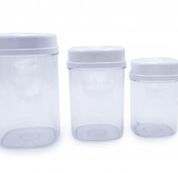 Opbergdozen, éénhandsopening Set van 3