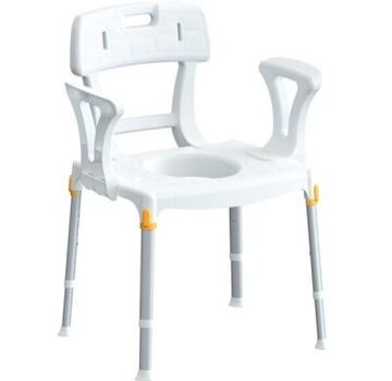 Gcare Home Ergocommode, toiletstoel met arm- en rugleuning