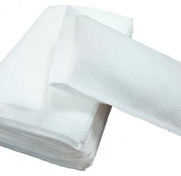 Washandjes, non-woven, gewafeld Doos met 20 pakjes van 50