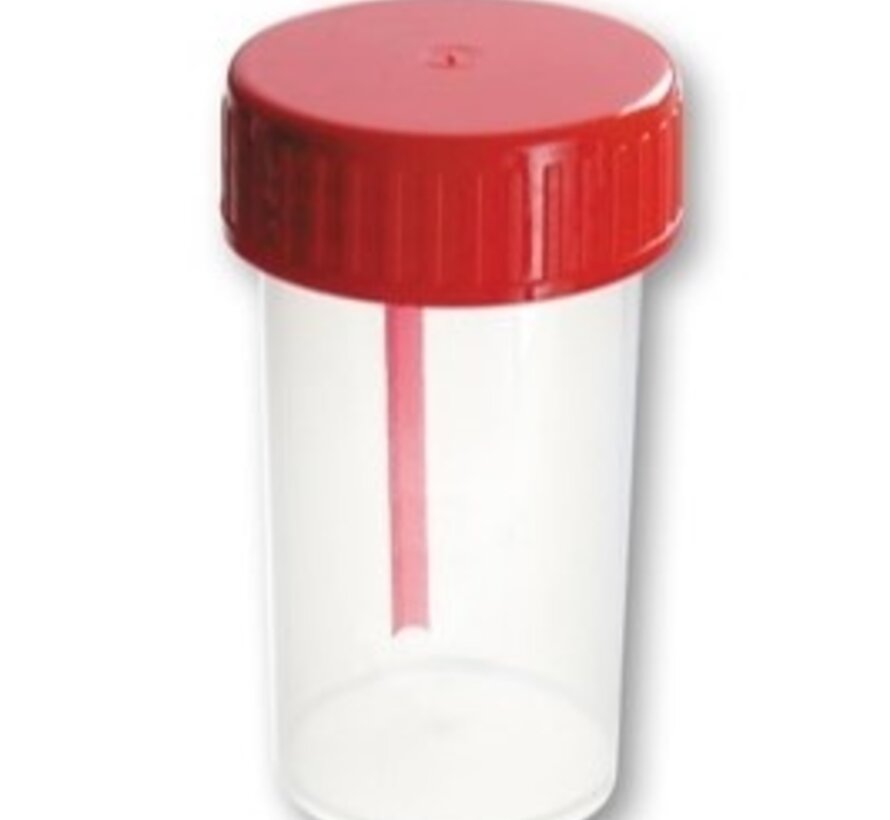 Faecespotje met spatel - Zak van 20