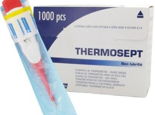 Hygiënische thermometerhoes - Doos van 1000