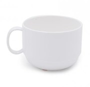 Koffiekopje van polycarbonaat, wit