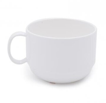 Koffiekopje van polycarbonaat, wit