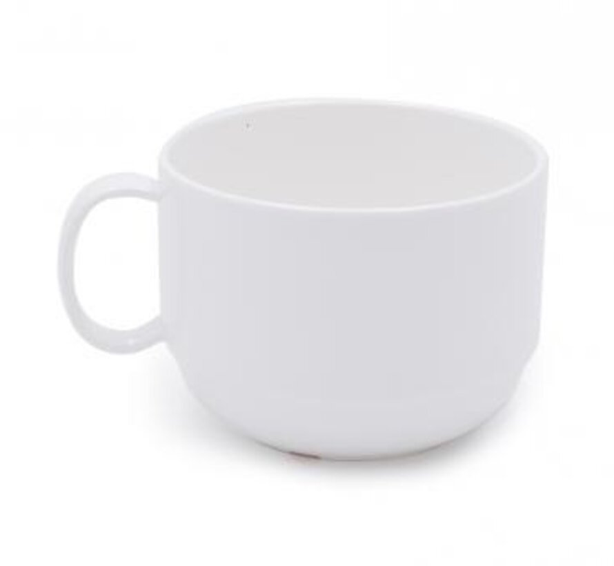 Koffiekopje van polycarbonaat, wit
