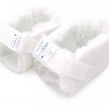 Paar Salvapad Eco hielbeschermers, synthetische pels