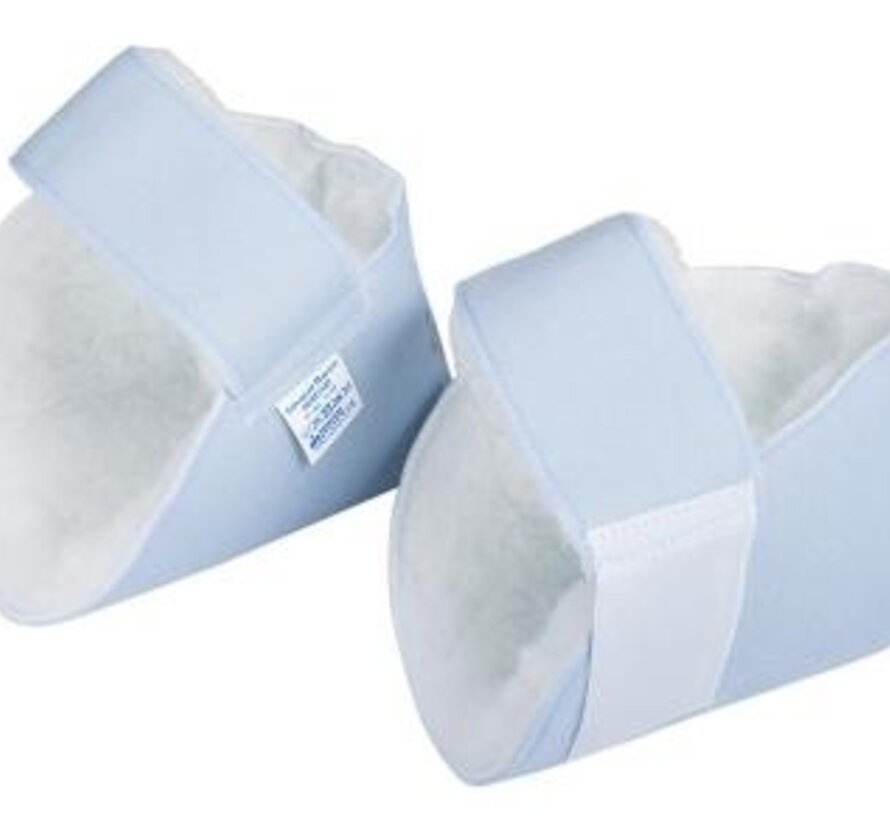 Paar Salvapad hielbeschermers, synthetische pels