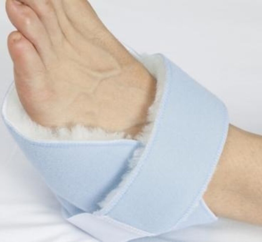 Paar Salvapad hielbeschermers, synthetische pels